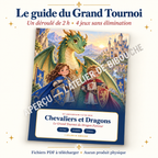 Aperçu avec filigrane — guide du kit Chevaliers et Dragons, PDF à télécharger.