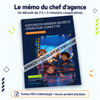 Aperçu avec filigrane — memo du kit Espions en Mission Secrète, PDF à télécharger.
