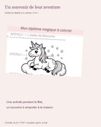 Détail du diplôme à colorier avec filigrane